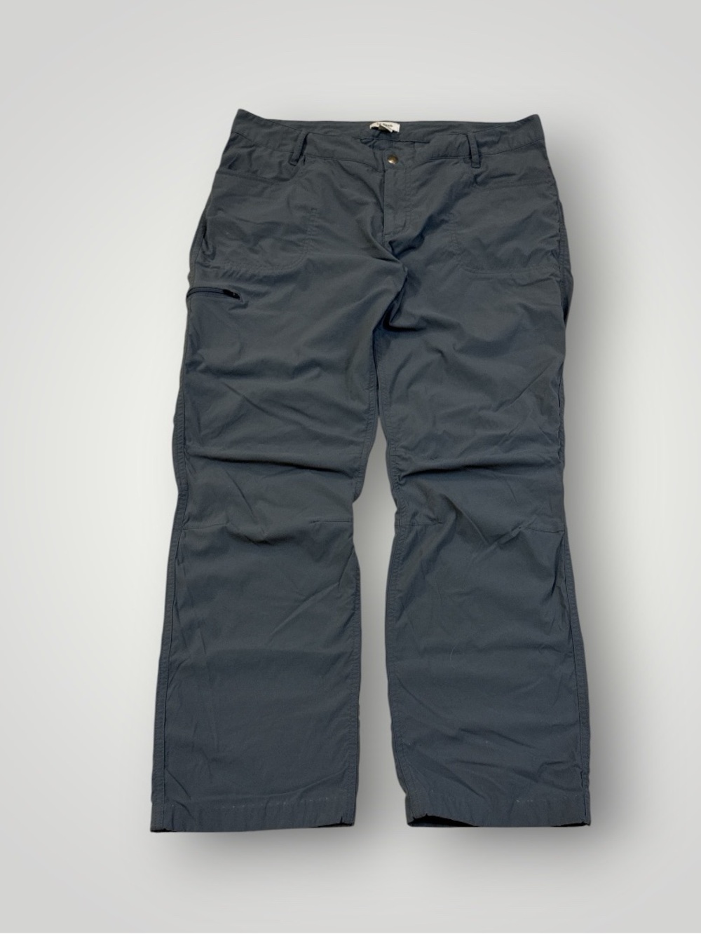 L.L.Bean Cargo Stretch Hiking Fishing Grey Pants Women Size 14 Reg